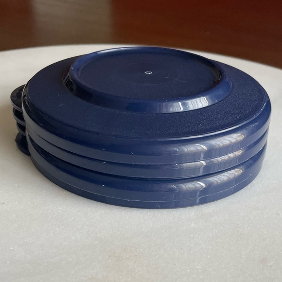 Tupperware Navy Striped Parfait Cups - Set of 4. - Picture 5 of 6